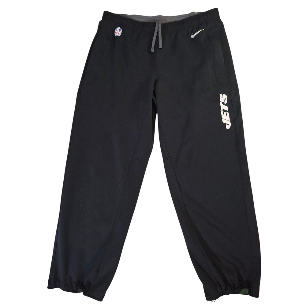 New York Jets Pants Mens Large Black NFL Football Nike Dri Fit Warm Up